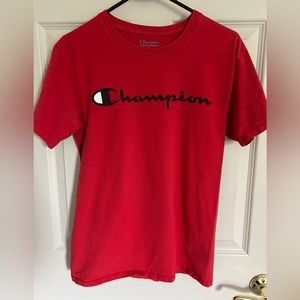 Champion Red Mens Tee - Size Small